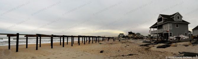 Fielder and Ocean Avenues, Ortley Beach, facing south, Friday, November 16th, 2012. (c) Riverside Signal LLC